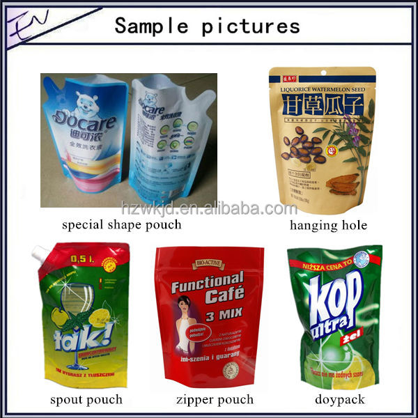 Automatic form fill seal saffron zipper bag packing machine