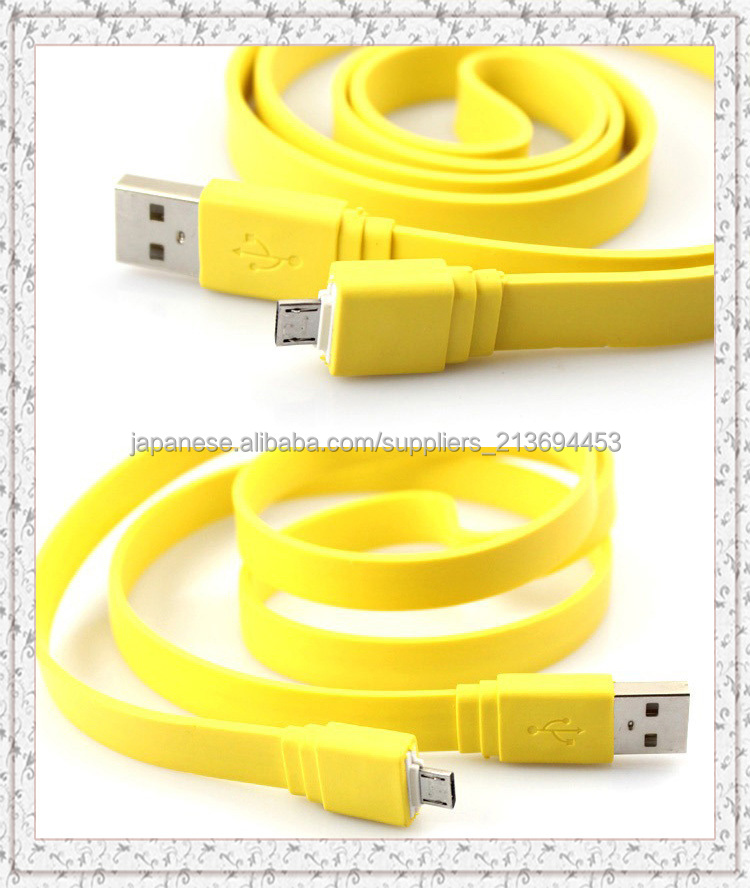 サムスンのためのマイクロUSBのフラットケーブルサムスン,HTC,LG,ソニーマイクロUSBケーブルを充電する問屋・仕入れ・卸・卸売り