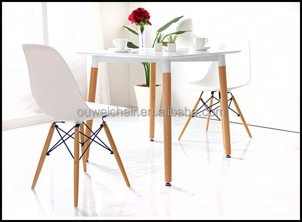 高品質のレストランのダイニングテーブルと6mdfプラスチックの椅子仕入れ・メーカー・工場