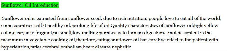 Idle oil- sunflower oil at best price