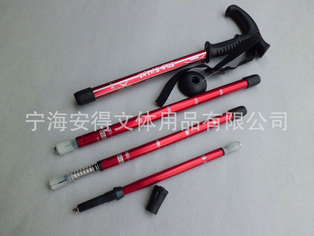 寧海登山杖アンドラプラトン供給4アルミトレッキングポール6061/7075スキーポールハンドル問屋・仕入れ・卸・卸売り