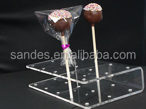 Simple Design Handmade Pure White Acrylic Lollipop Display Rack