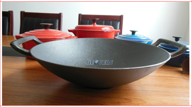 伝統的な鋳鉄製の本物の中華鍋問屋・仕入れ・卸・卸売り