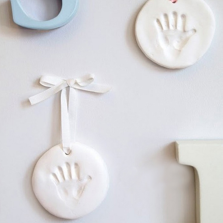 Оптовая 2017 Новый Год милая девушка детские сувенирная продукция с handprint след кадр комплект