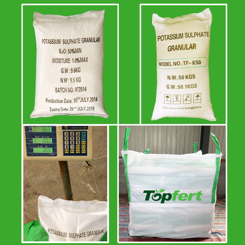 50% K2SO fertilizer grade SOP powder potassium sulphate price