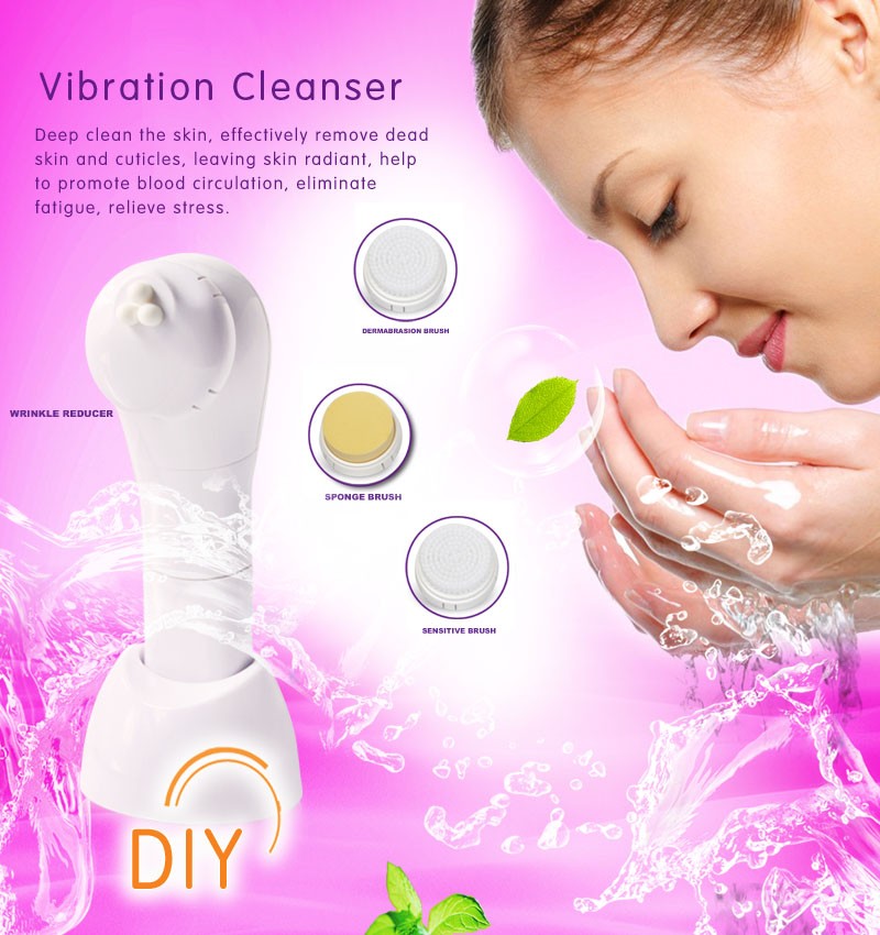 Facial brush and massager