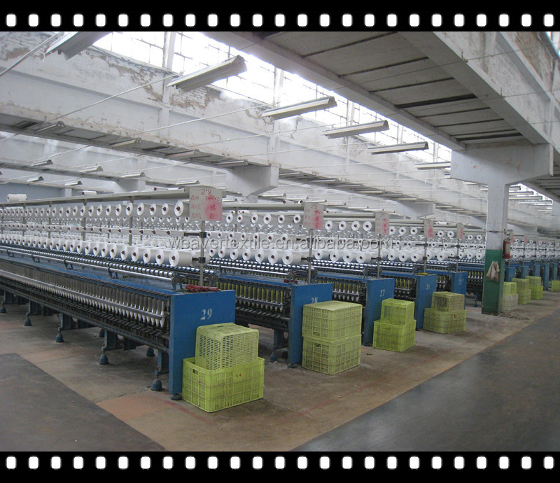 明るい・セミ- 鈍い100％生の白ポリエステルミシン糸仕入れ・メーカー・工場