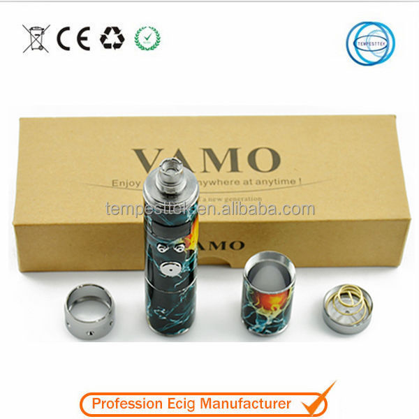Huge Vapor e-cigarette colorful vamo v5 starter kit wholesale with VariableVoltage 3v~6v
