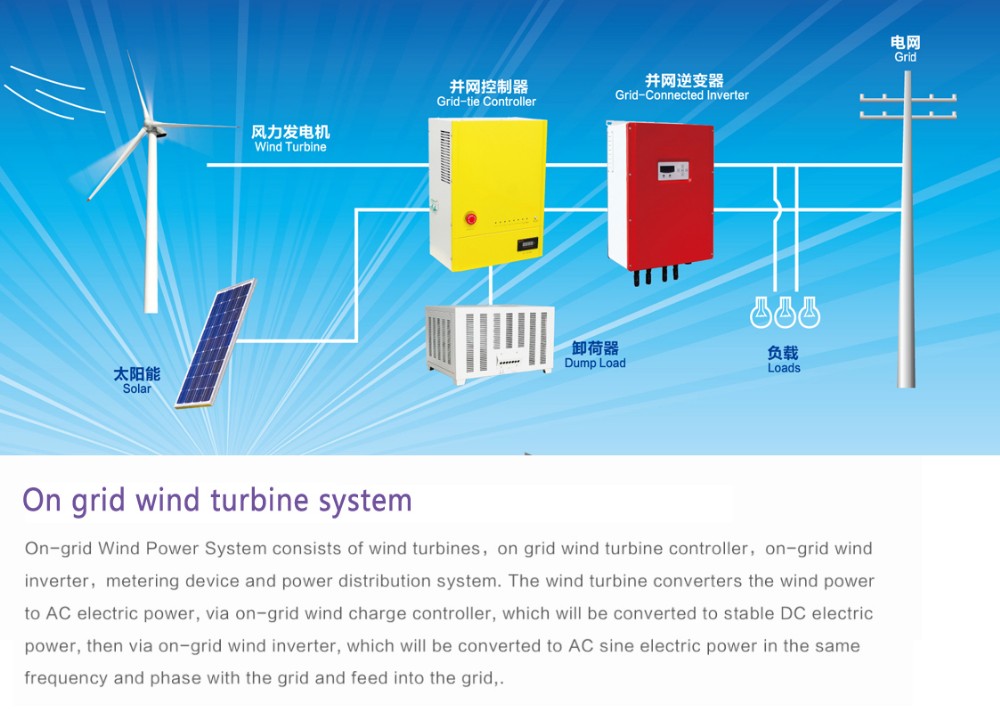 Wind Turbine Grid Tie Three Phase Inverter 30kw Generator Inverter For