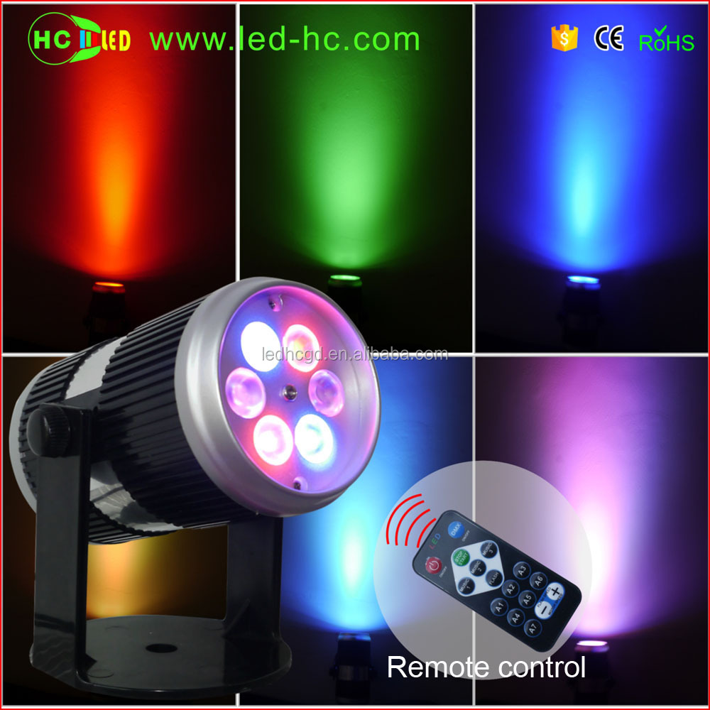 new product 2016 abs case 6w rgb led rgb light disco light