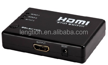 3- ポートhdmiスイッチ( セレクタスイッチャー)、 うち1の3、 サポート3d、 リモコン、 オートスイッチング、 1080p問屋・仕入れ・卸・卸売り