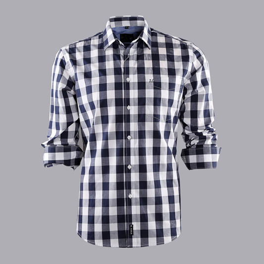 卸売男性の新しいデザインシャツ、 メンズロングスリーブのコットンチェックシャツ問屋・仕入れ・卸・卸売り