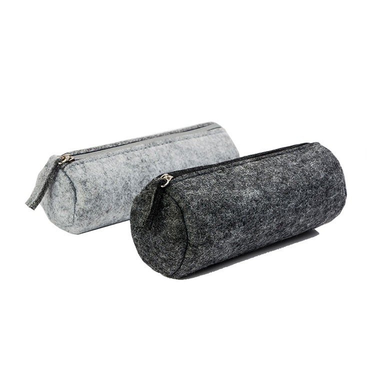 Roihao Wool Felt Pencil Bag, Cheap Fashion Stationary Pencil Cases For Adults