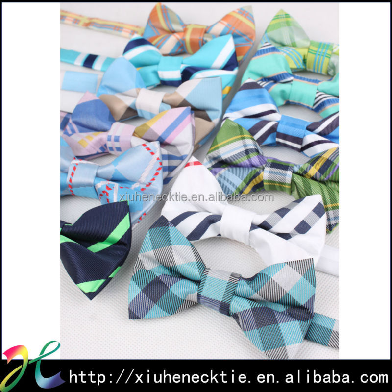 ポリエステル100％格子縞のネクタイや蝶ネクタイパターン化された子供用に設定問屋・仕入れ・卸・卸売り