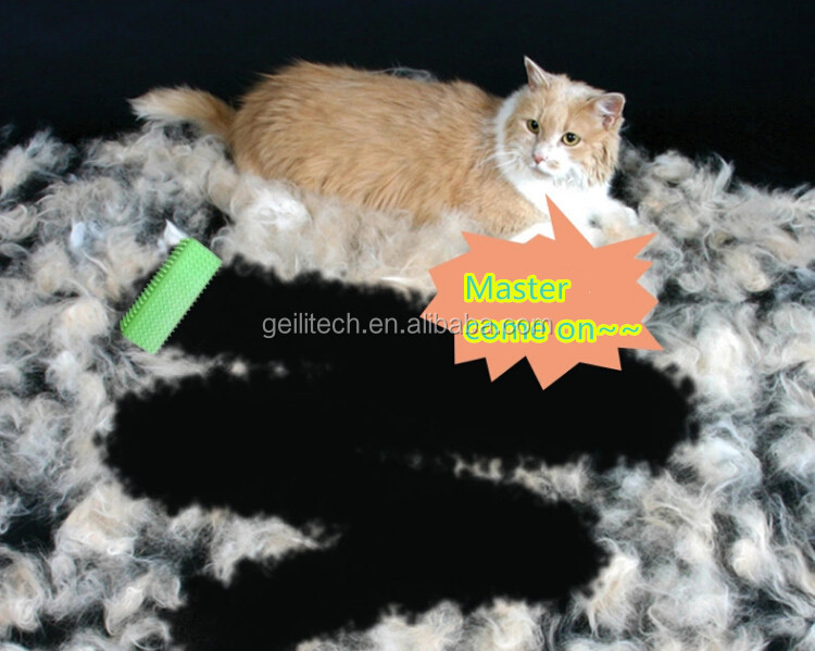 ペットコーム粘膜ウール実装シリコンブラシは猫と犬毛皮クリーナーペット髪くし仕入れ・メーカー・工場