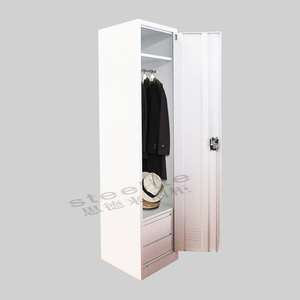 One Door Powder Coated Vertical Narrow Wardrobe Closets Buy One