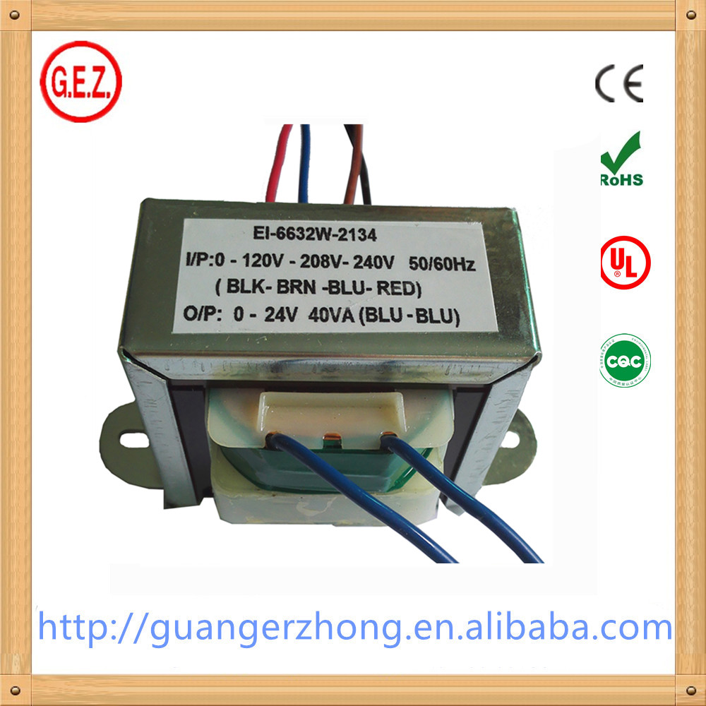 Single Phase Ul Class 2 Class B Insulation Transformer Ei-66 - Buy Ul ...