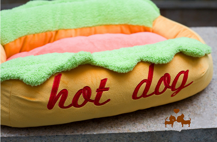 Moq bajo barato diseño felpa suave peluche perro caliente cama del ...