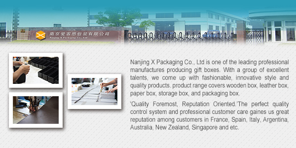 2014 hot sell X-452 handmade custom red wine paper box with hot stamping