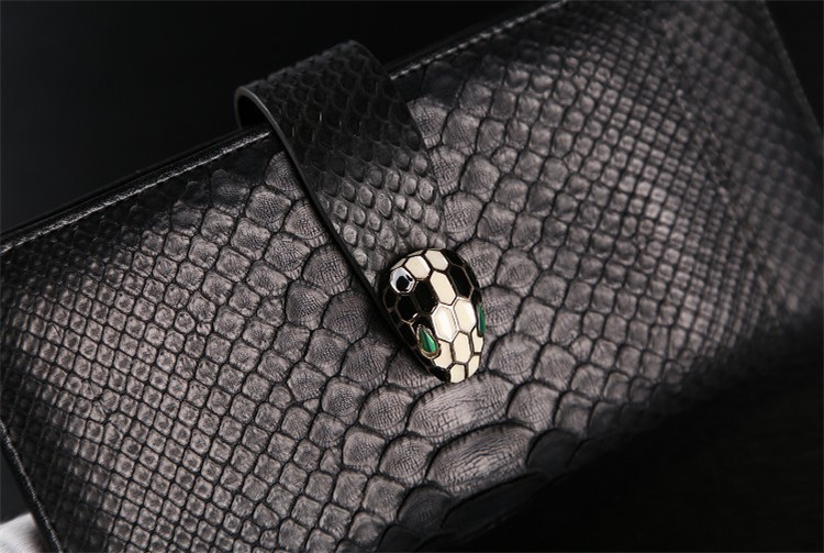 本物の蛇皮の女性の財布のメーカーパイソン財布の財布から仕入れ・メーカー・工場