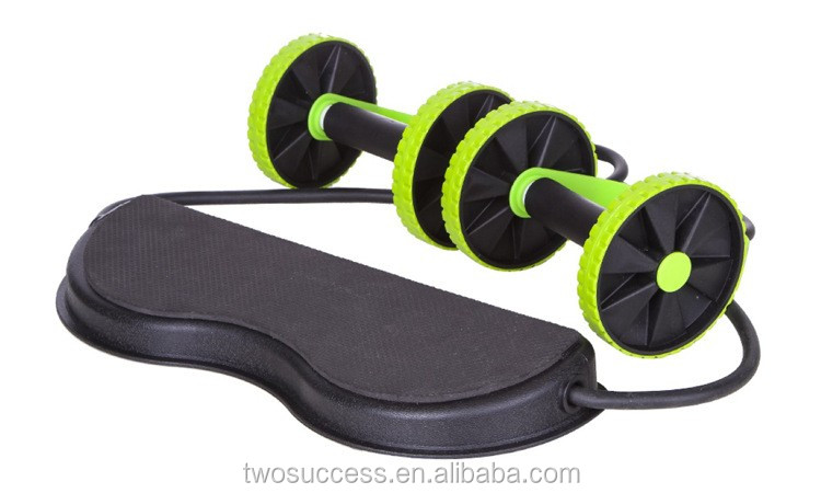 Revoflex Xtreme- New Core Double Wheels Ab Roller Pull Rope Abdominal Waist Slimming abdominal exercise equipment .jpg
