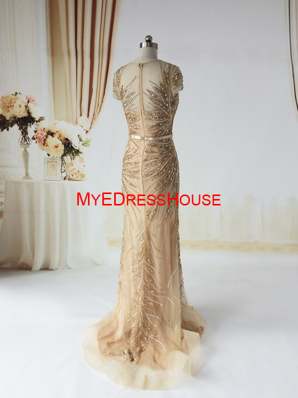送料無料myedresshousemed15052015によって最新のデザインのヘビー・ビーズのスパンコールの母・花嫁の夕方のカクテルドレス仕入れ・メーカー・工場