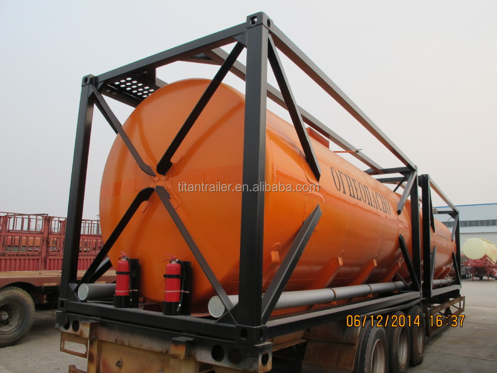20 Feet ISO sulfuric acid Tank Container with PE lined