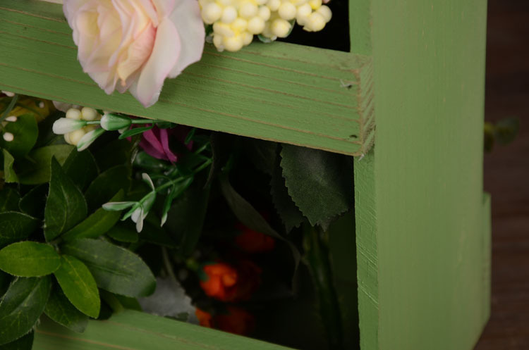 創造的な収納ボックス雑貨食料品ギフト工芸品ホームファニシング木材花の壁のハンガー仕入れ・メーカー・工場