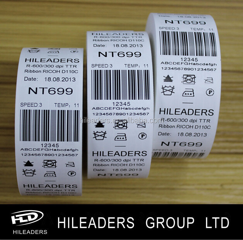 NF04 Print Used Care Label Ribbon