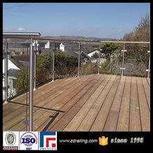 hot sale glass balustrades, glass banister, glass railings for decks