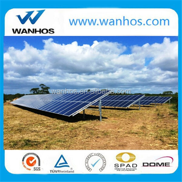 Estrutura do sistema de montagem de energia solar fotovoltaica usando âncora de aterramento