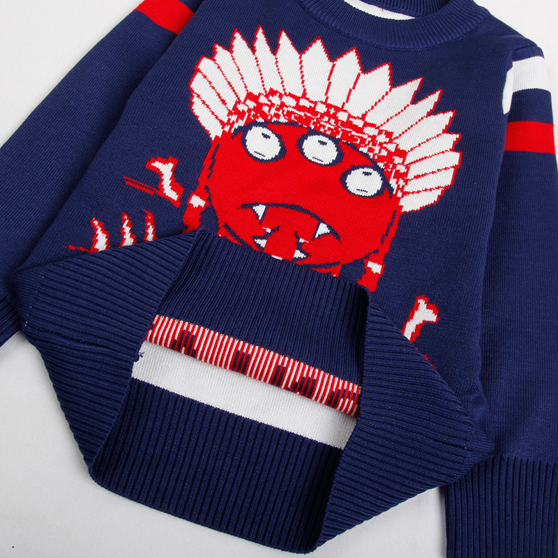 (セーター無し。 5) ネイビー18m-6ycatton漫画の刺繍の赤ちゃんの男の子のセーターの冬の衣類の男の子の冬服トップス仕入れ・メーカー・工場