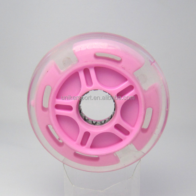 80mm*24mm、 led点滅、 puの車輪、 プロのインラインスケートの車輪問屋・仕入れ・卸・卸売り