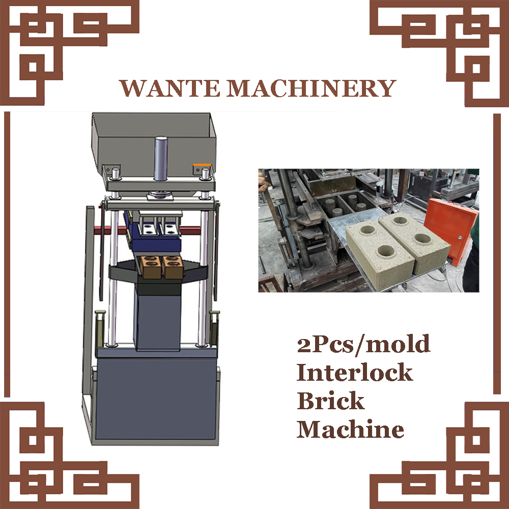 WANTE MACHINERY New Type WT2-10 fully automatic block making machine 2pcs/mold China best suppliers