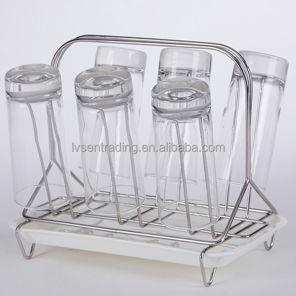 Metal Stainless Steel Cups Hanging Glass Bottle Drying Rack Buy