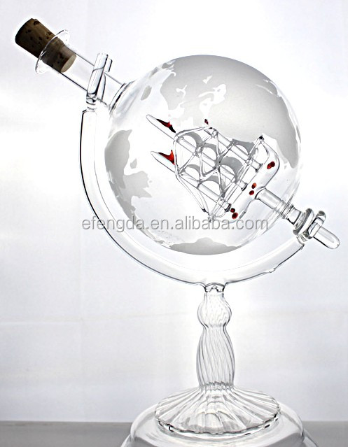 Borosilicate glass vodka bottle
