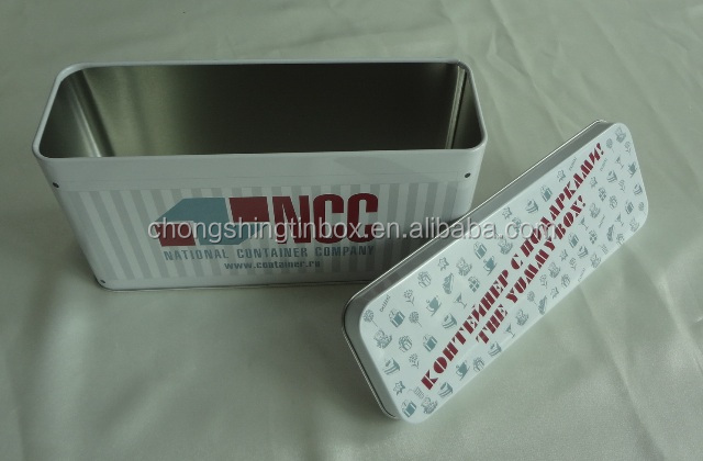rectangular tin box for biscuit packing