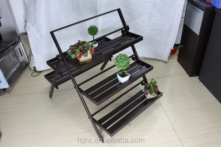 佛山jhc三層金属植木鉢スタンド/装飾花棚用ガーデン仕入れ・メーカー・工場