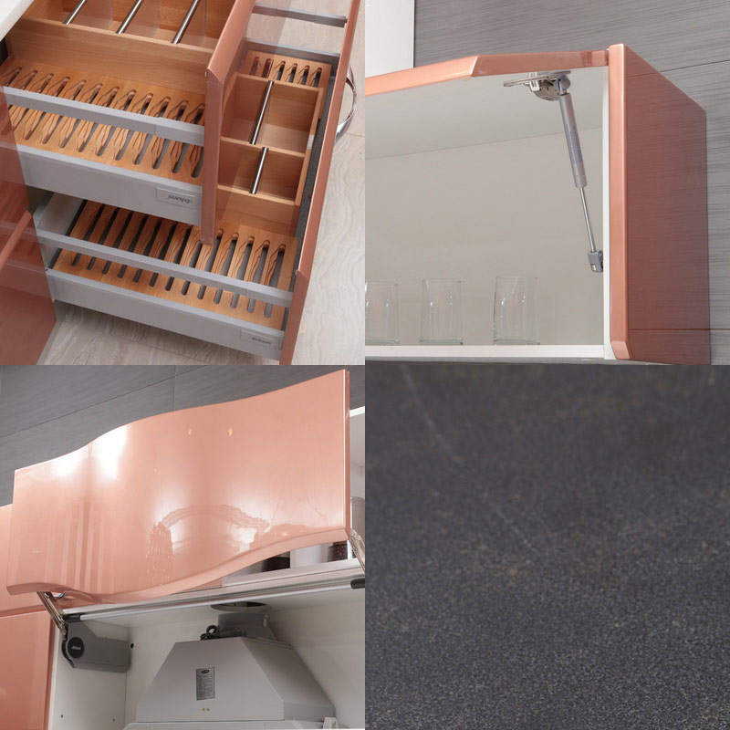 2014 oppein isla de laca gabinete de cocina modernos gabinetes de ...