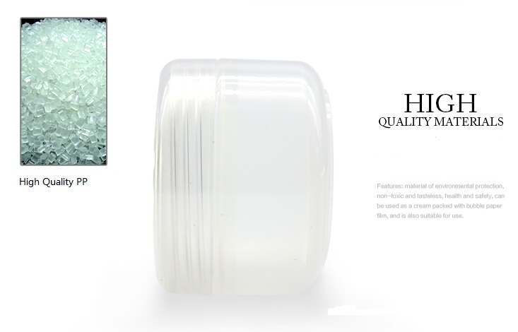 プラスチック製の円形の瓶comestic、 再生プラスチック化粧瓶、 アイクリームジャー、仕入れ・メーカー・工場