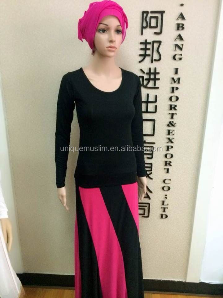 ボディーシャツsl014長いコットンジャージ、 摩耗underscarf半袖の服仕入れ・メーカー・工場