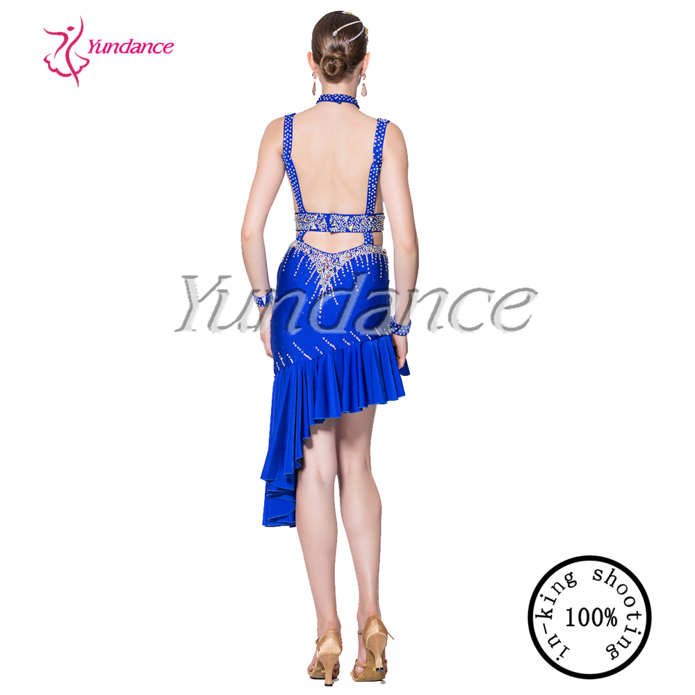 2016 Rhinestone Designs Jazz Dance Costumes For Competition L14115