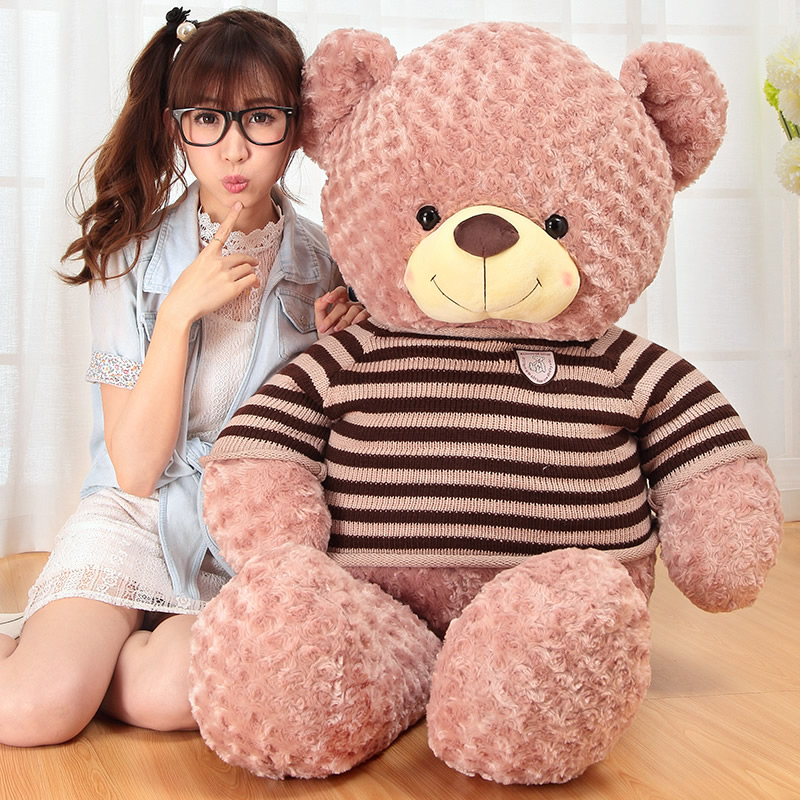 1pc 45-65cm Cute Classic Teddy Bear Plush Toys Kawaii Sweater Bear