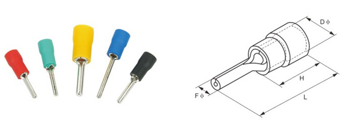 ptvタイプメス絶縁くわがたの電気的な圧着ワイヤコネクタ端子仕入れ・メーカー・工場