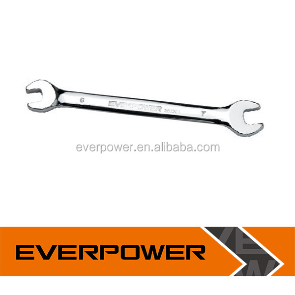 6*7mm1/4''*5/16'' ダブルエンド曲がったリングスパナ、 クロームメッキ使用するツール、 熱い販売のダブルエンドレンチ問屋・仕入れ・卸・卸売り