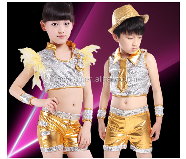 中国の男の子と女の子を2014年男女兼用ジャズダンス衣装問屋・仕入れ・卸・卸売り