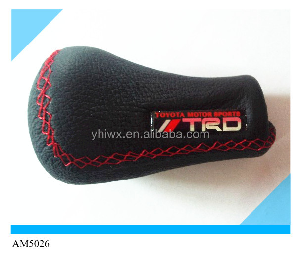 Black Leather red stitch TRD shift gear knob問屋・仕入れ・卸・卸売り