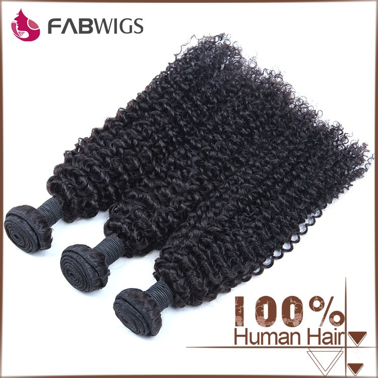 7a品質aliexpressのhotsaleの卸売安いブラジル3バンドル髪織り、 カーリーヘアエクステンション黒人女性 問屋・仕入れ・卸・卸売り