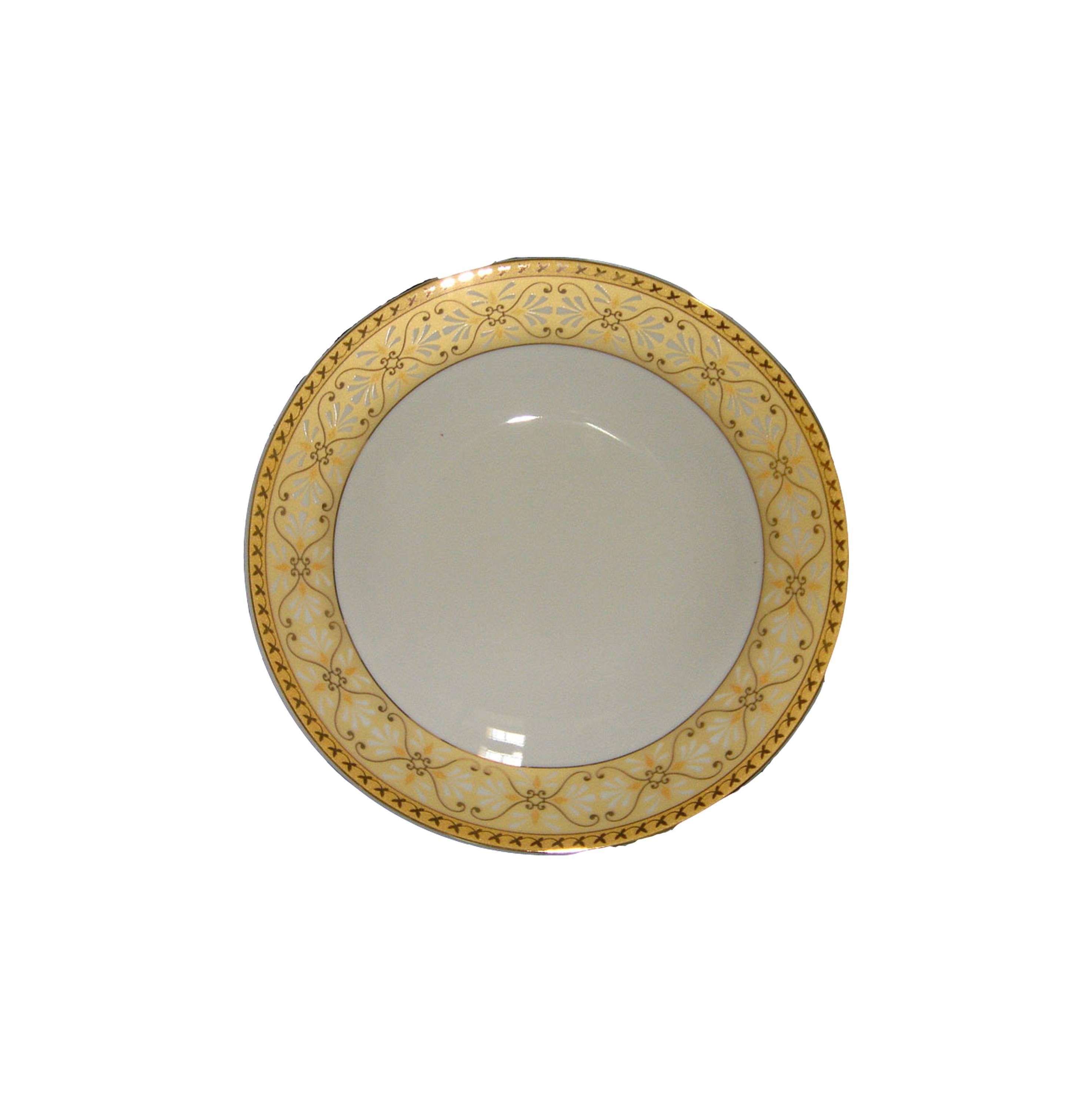 Factory Wholesale Luxury Super White Porcelain Gold Rim China Dinner