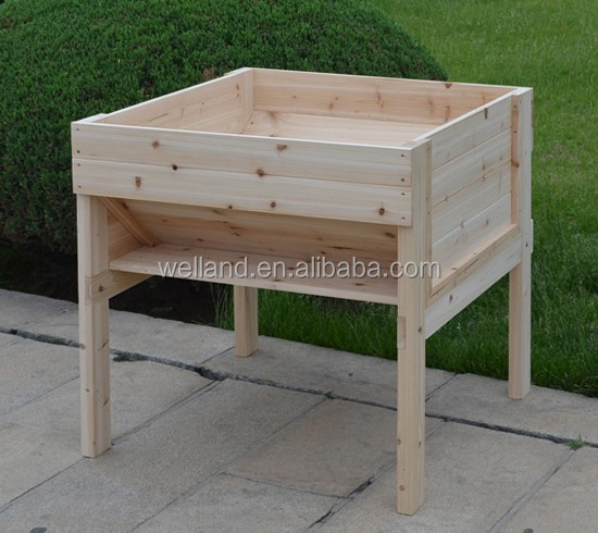 Erhöhte garten bett gemüse pflanzer zedernholz natürliche w ...